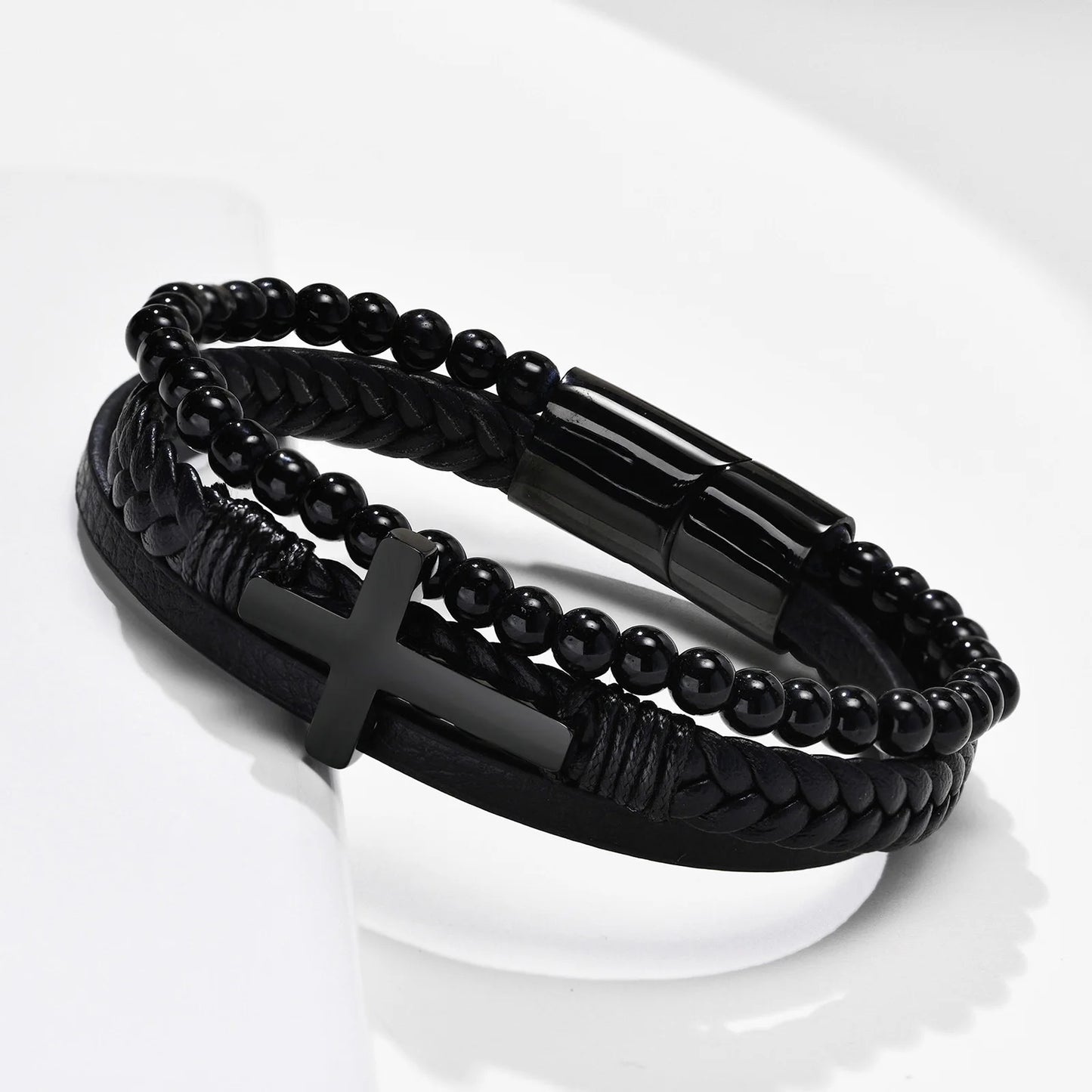 Pulseira Dark Man em Couro