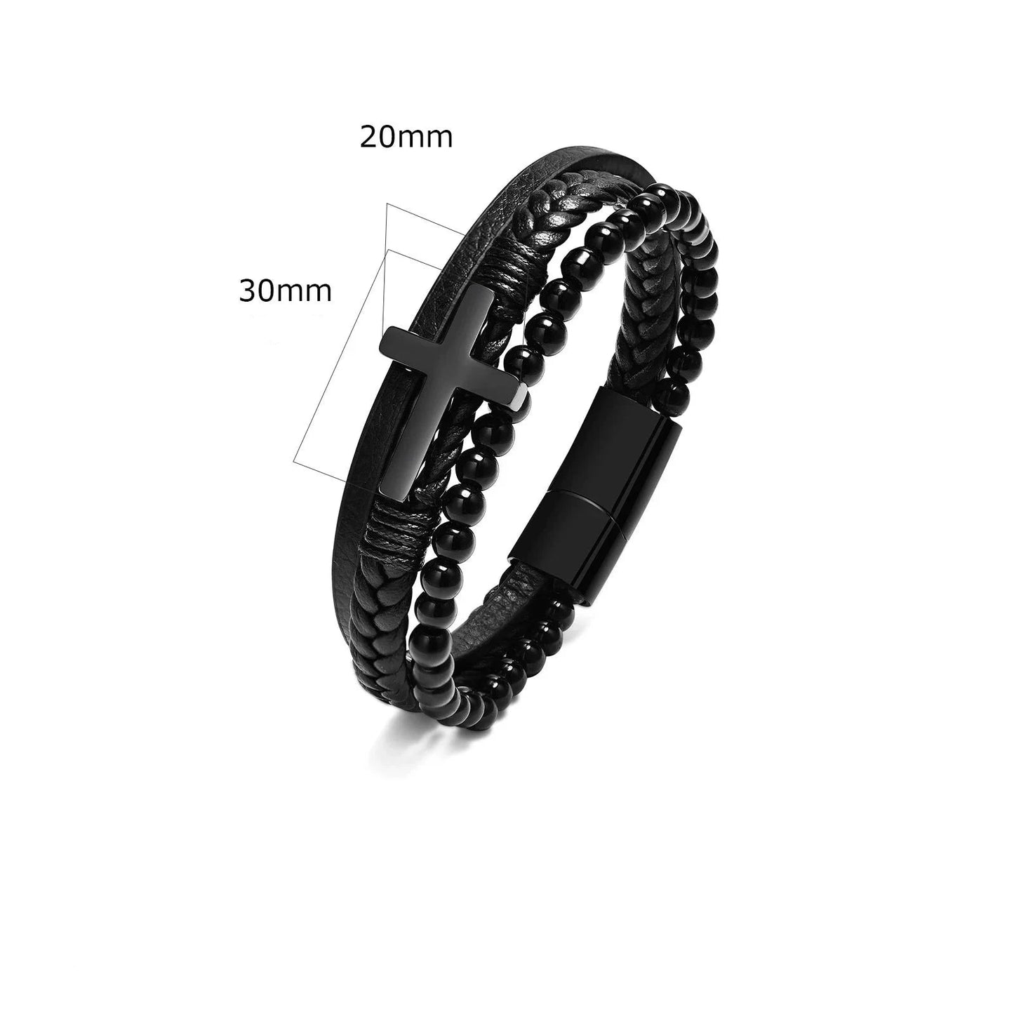 Pulseira Dark Man em Couro